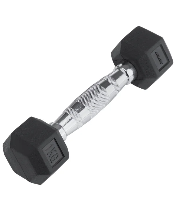 Гантеля гексагональная STARFIT 1кг обрези.